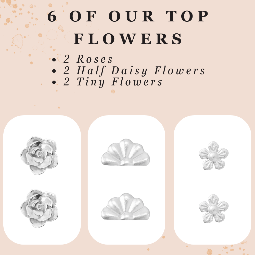 flower silver casting bundle