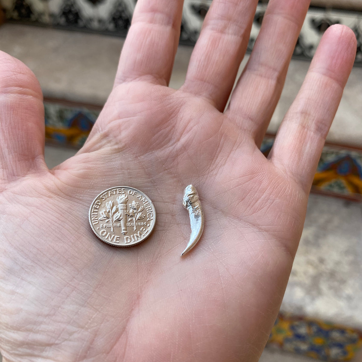 Casting Badger Claw, sterling jewelry finding, 2